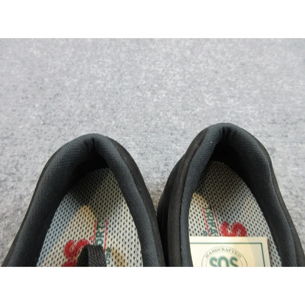 SAS Free Time Shoes Womens Black Charcoal Comfort Leather Walking Size 7.5‎